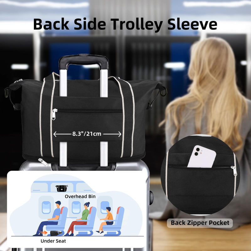 WALNEW Travel Duffel Bag & SD 4.0 USB C SD Card Reader Bundle
