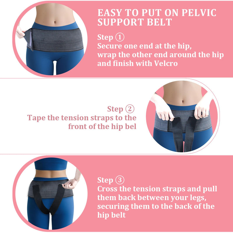 V-Shaped Pelvic Support Belt, Postpartum Support Bel for Pelvic Floor Abdominal Weakness, Bladder Prolapse, Uterine Prolapse, Vulvar Varicose Veins Recovery Gear for Women