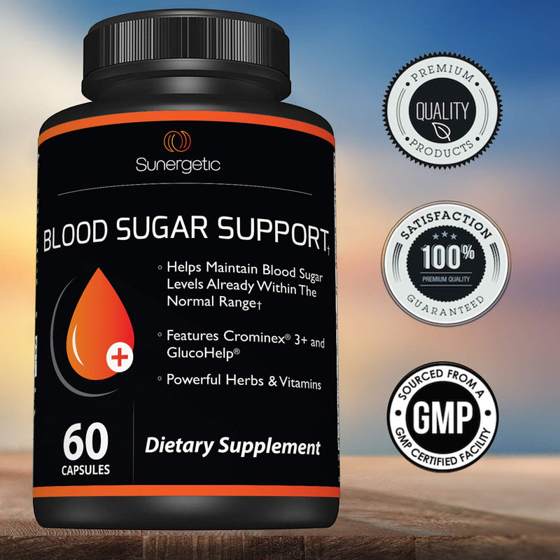 [Australia] - Premium Blood Sugar Support Supplement–Supports Healthy Blood Sugar Levels Already Within Normal Range – Includes Bitter Melon Extract, Vanadium, Chromium, Cinnamon, & Alpha Lipoic Acid-60 Capsules 