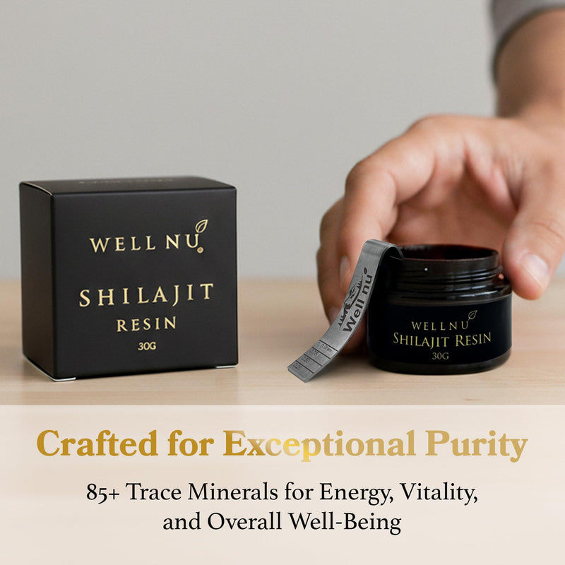 Shilajit Resin 30g – Pure Himalayan Shilajit, UK Lab Tested & Heavy Metal Screened, 85+ Trace Minerals, Sun-Dried, Natural Energy Support, Up to 3 Months Supply