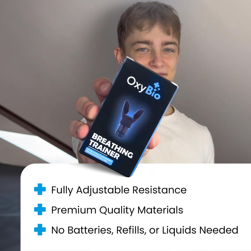 [Australia] - Oxy Respiratory Trainer | Breathe Easier with Stronger Lungs | Made with High Grade Silicone 
