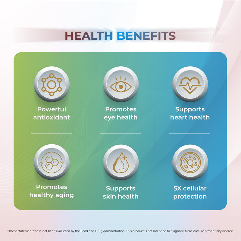 [Australia] - Astaxanthin-GG Natural AstaREALTM Astaxanthin MicroAlgae for Eye & Skin Health, Geranylgeraniol, Vitamin E Tocotrienol DeltaGold, Healthy Aging, Antioxidant Health; 60 Softgels. 