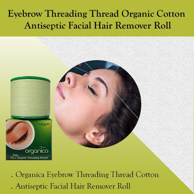 [Australia] - Organica thread for eyebrow plucking made of organic cotton, from India, 2 spools of 300 m each 