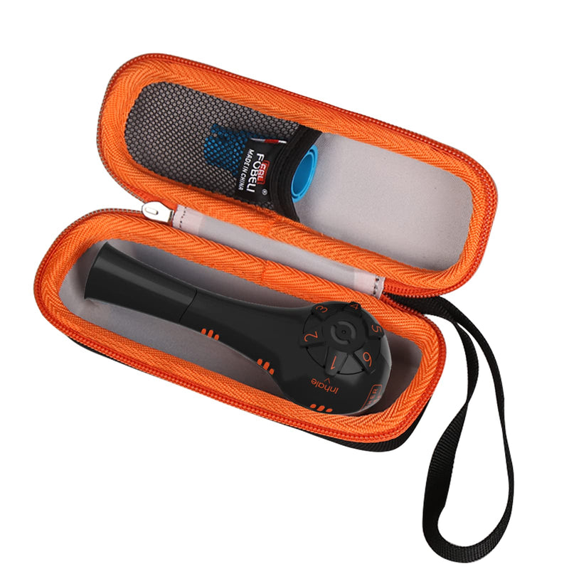 [Australia] - FBLFOBELI EVA Hard Carrying Case Compatible with The Breather Fit Hand-Held Inspiratory Expiratory Muscle Trainer (Orange, Case Only) Orange 