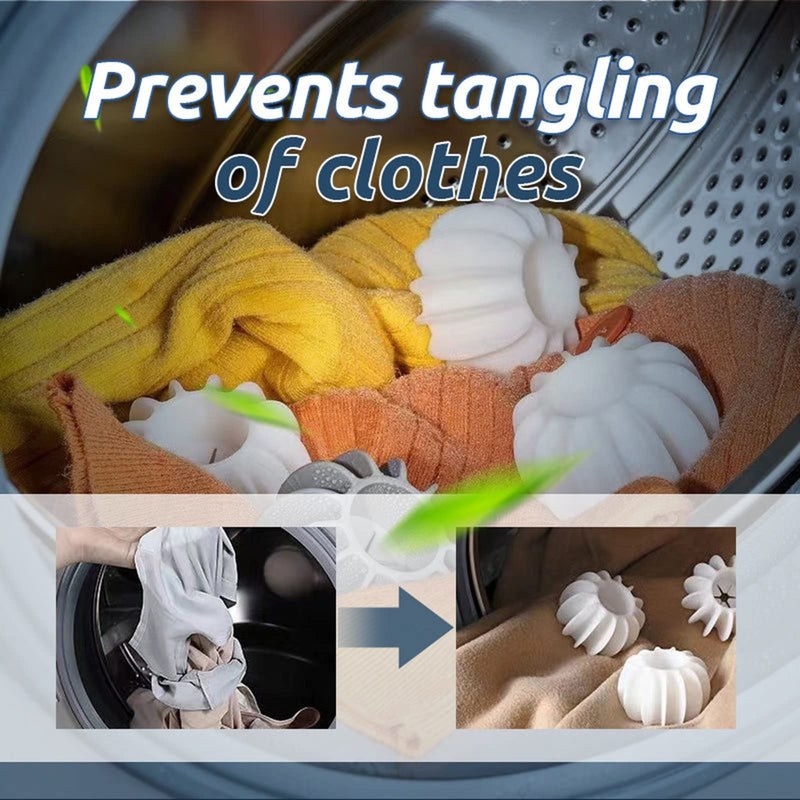 [Australia] - 4Pcs 2023 Reusable Laundry Balls Laundry Scrubbing Balls for Washing,1PC Machine Silicone Steamer Dryer Balls Washer Balls Washing Ball 