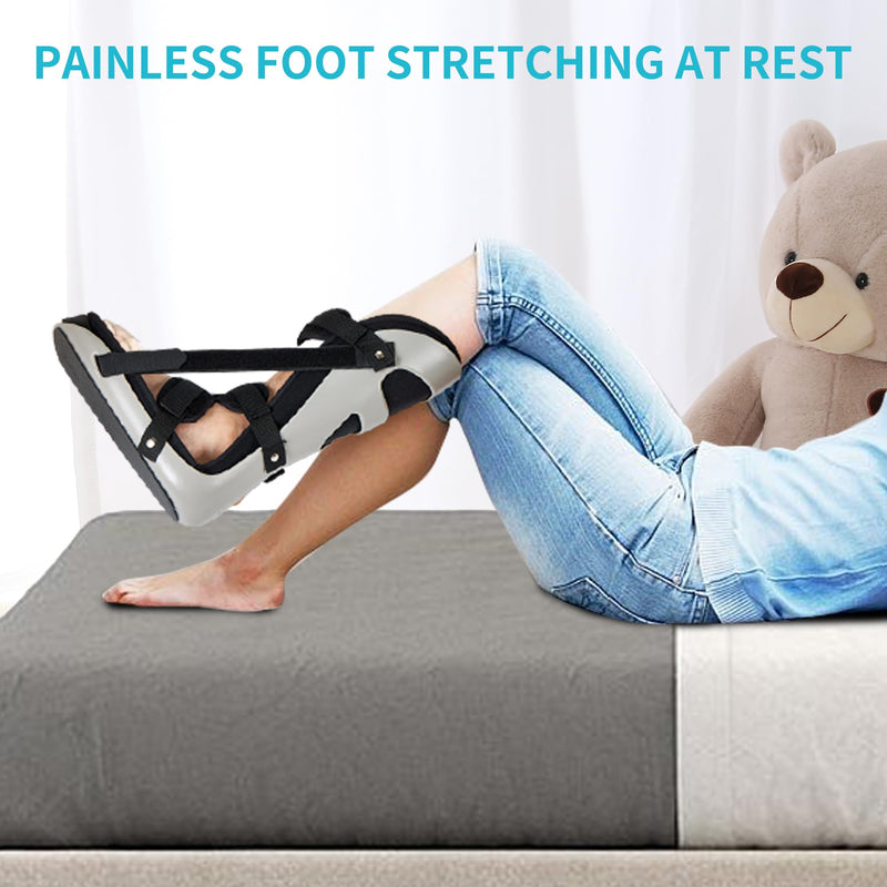 [Australia] - Medibot Sleeping Stretch Boot-Plantar Fasciitis Night Splint Leg Support Brace, Comfortable and Adjustable, Fits Right or Left Foot for Achilles Tendonitis, Heel, Bone Spurs, Calf Stretching(Medium) Medium 
