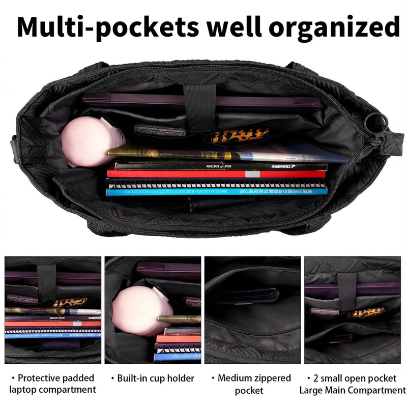 SMONT Toiletry Bag and Tote Bag for Women Travel