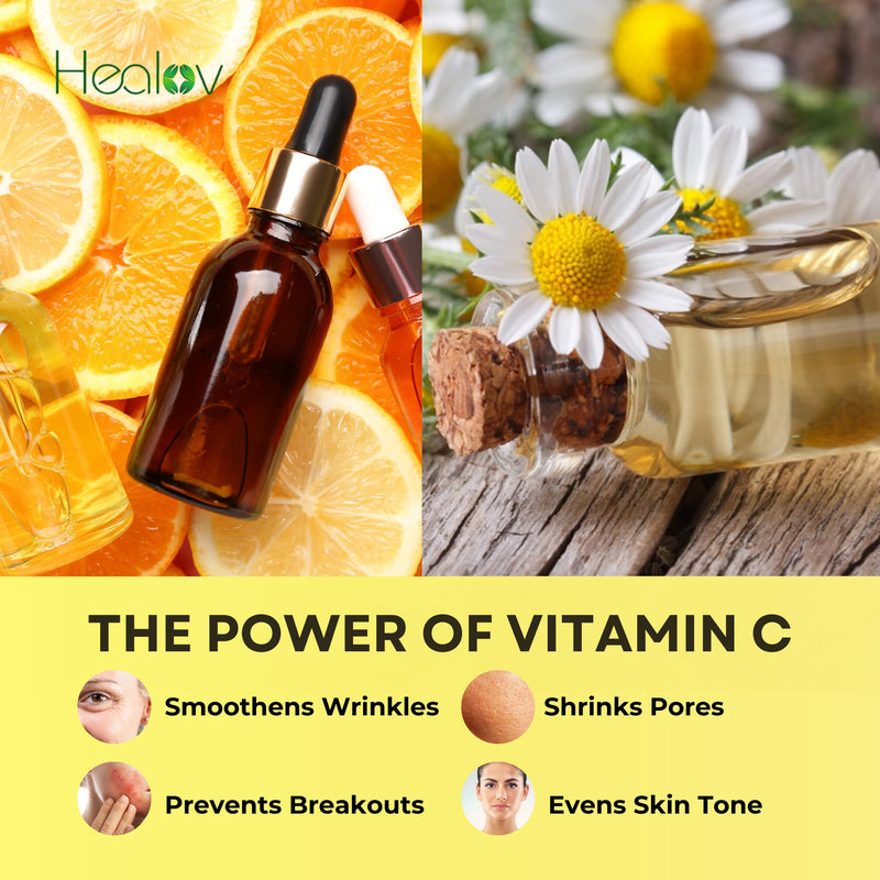 Vitamin C Skincare Set – Hydrating Facial Cleanser, Exfoliating Body Scrub, Face Cream & Anti Aging Serum – Vit C Reduces Dullness, Fine Lines, Wrinkles, Dark Circles – Travel Kit for Youthful Skin