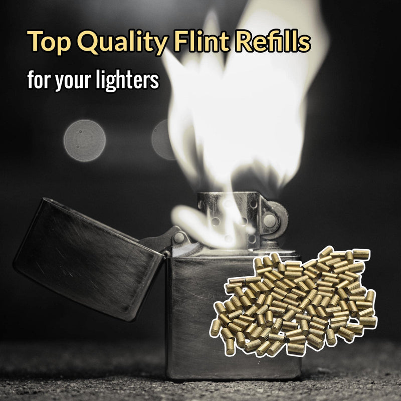 [Australia] - Flint Refills Pack of 100+ Lighter Flint Replacements Ferrocerium Flint Stones for Petrol or Gas Lighters 
