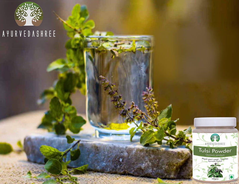 [Australia] - Tulsi Powder Holy Basil Powder 100 Gm | Ocimum Sanctum | Tulsi Leaves Powder | Tulsi Leaf | Vegan | Non GMO | Gluten Free 