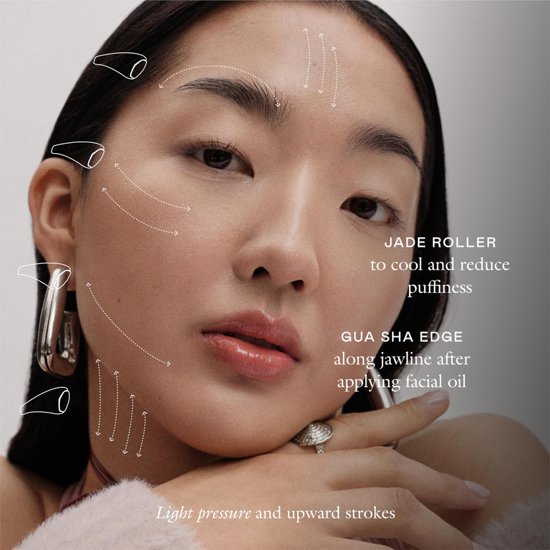 EADEM The Chisel, Gua Sha & Jade Facial Sculptor, Gua Sha Facial Tools for your Skin Care Routine, GuaSha Tool for Face, Jade Roller for Face, Luxury Jawline Sculptor