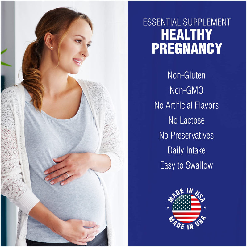 Folic Acid Supplement 100 Tablets 400 mcg by Natural Systems - Prenatal Vitamin for Women Perfect for Pregnancy - Acido Folico - Pregnancy Support Tablets - Daily Intake Prenatal Vitamins Folate