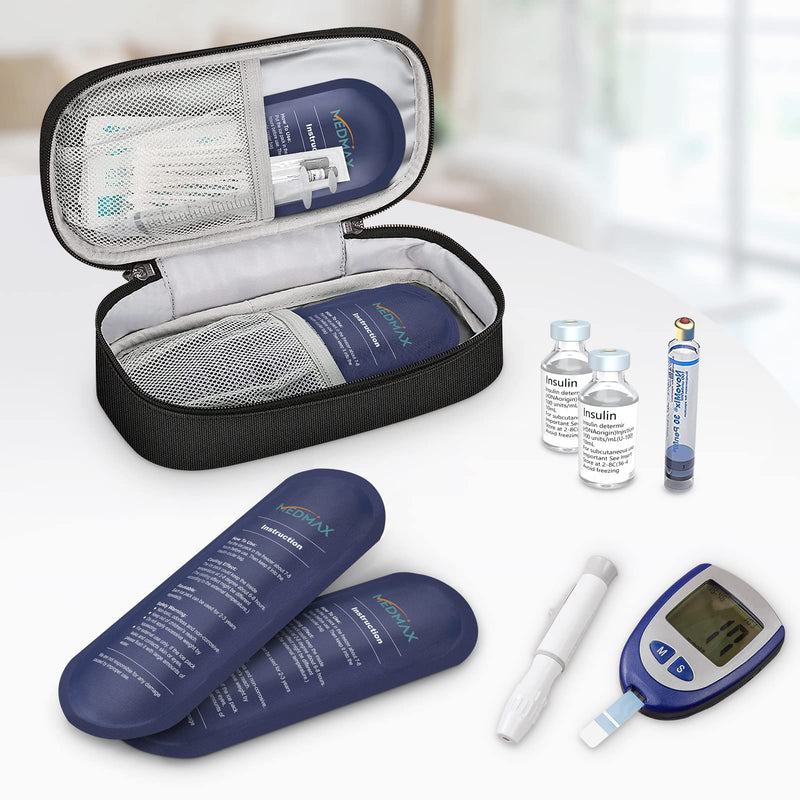 [Australia] - MEDMAX Ice Pack for Insulin Cooler Bag Travel Bag - Pack of 2 Reusable Ice Packs for Insulated Travel Diabetic Accessories, for Insulin Cooler Bag for Diabetics (2 Packs) 