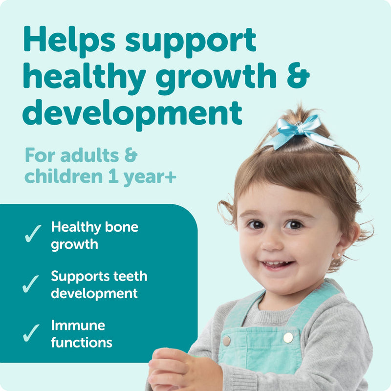 10 µg 60 Drops - Daily Vitamin D3 Supplement for Kids & Adults. Support Bone Health & Immune System - No Large Capsules, No Preservatives, Non-GMO, Allergen-Friendly