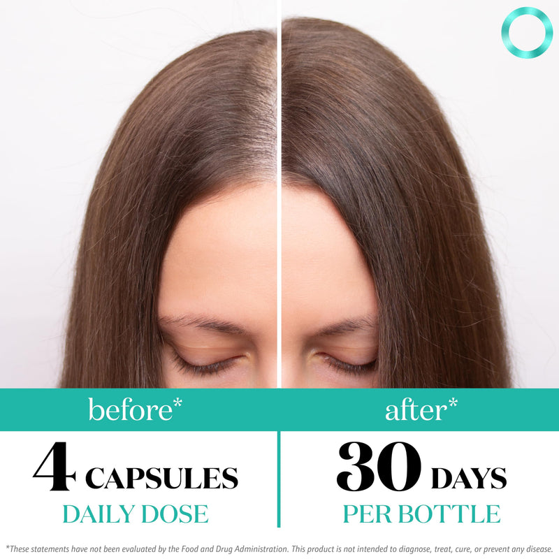 Women's Balance Hair Growth Supplements, Ages 45 and Up, Customer Proven for Visibly Thicker Hair and Scalp Coverage, Soy-Free, Made with 26 Ingredients including Beta Carotenes - 2 Month Supply 120 Count (Pack of 2)