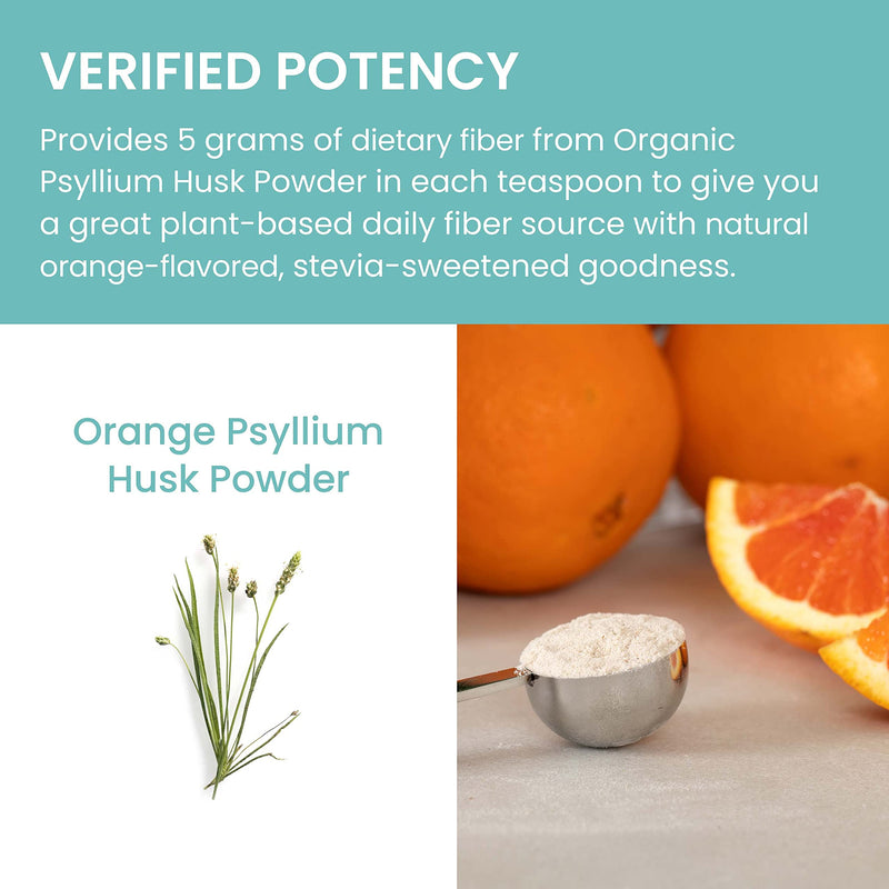 [Australia] - Himalaya Orange Psyllium Husk Powder, Daily Fiber Supplement for Regularity & Digestive Support, Sugar Free, Gluten Free, Vegan, No Artificial Colors, Easy-to-Mix,12 oz (340 g) 