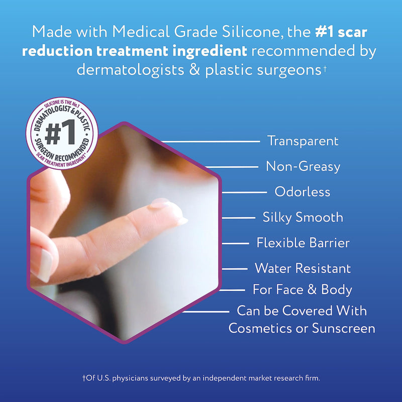 [Australia] - ScarAway Silicone Scar Gel, Helps Improve Size, Color & Texture of Hypertrophic & Keloid Scars from Injury, Burns & Surgery, Water Resistant, 10g (0.35 Oz) 