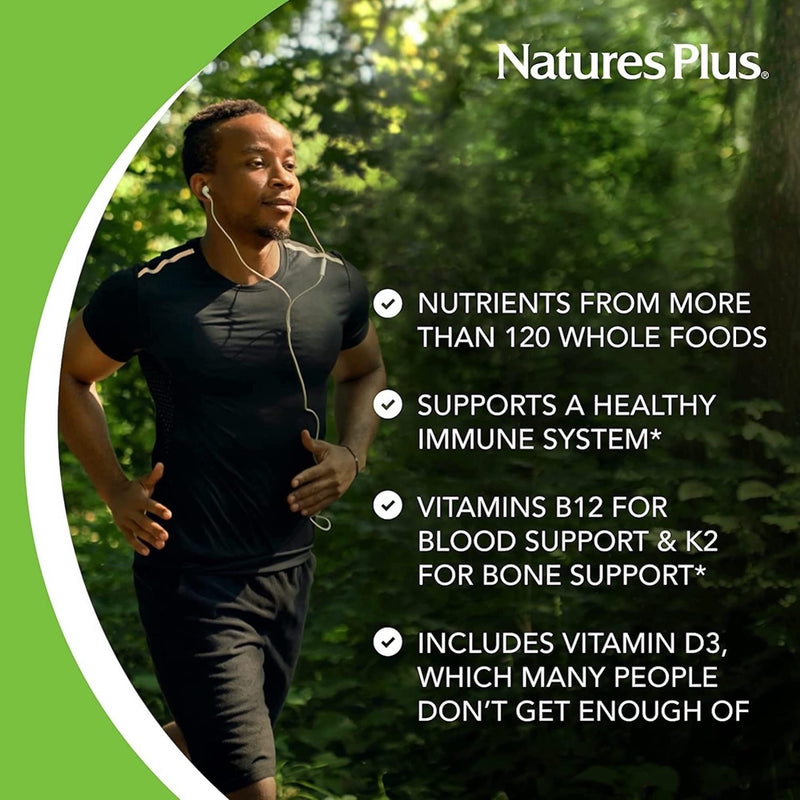 NaturesPlus Source of Life Gold Capsules - Whole Food Based Multivitamin for Men and Women, Energy, Immune, Focus - Gluten Free, Vegan - 90 Capsules