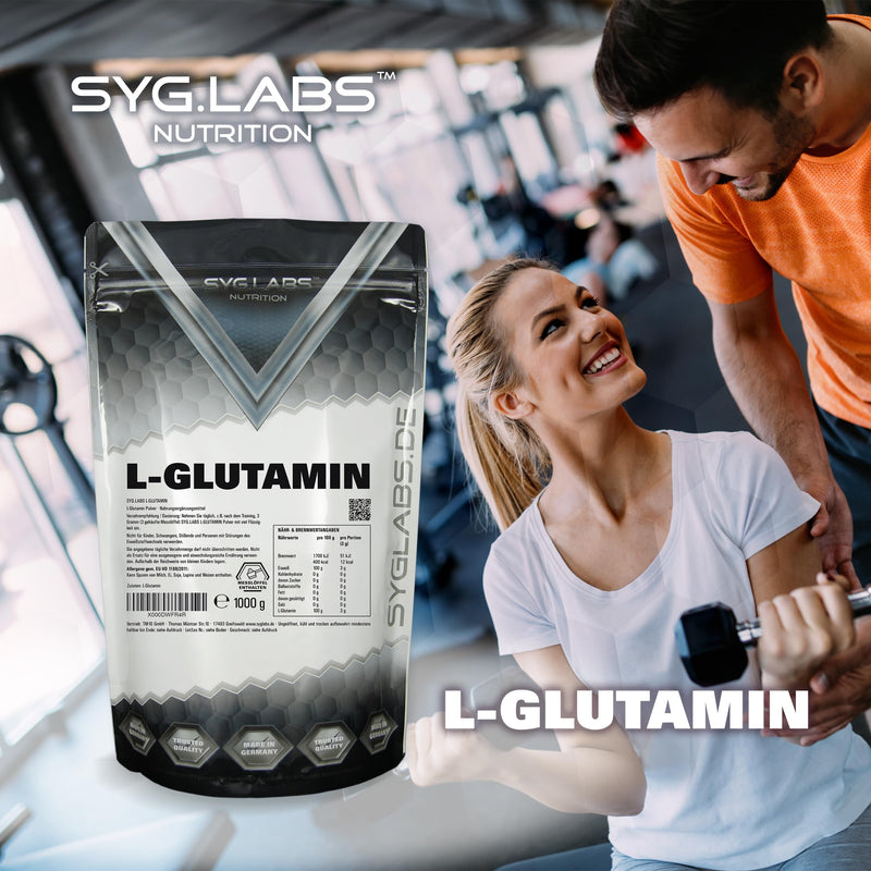 [Australia] - L-Glutamine powder 100% pure - 1000g amino acid glutamine - 1kg - without additives - vegan - with measuring spoon - glutamine 1kg (pack of 1) 