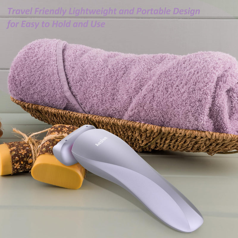 [Australia] - Electric Shaver for Women Legs - Electric Razors for Women Pubic Hair Underarm Arm Bikini Private Area, Portable Painless Lady Body Hair Trimmer Waterproof Wet or Dry, USB Rechargeable (Purple) Purple 