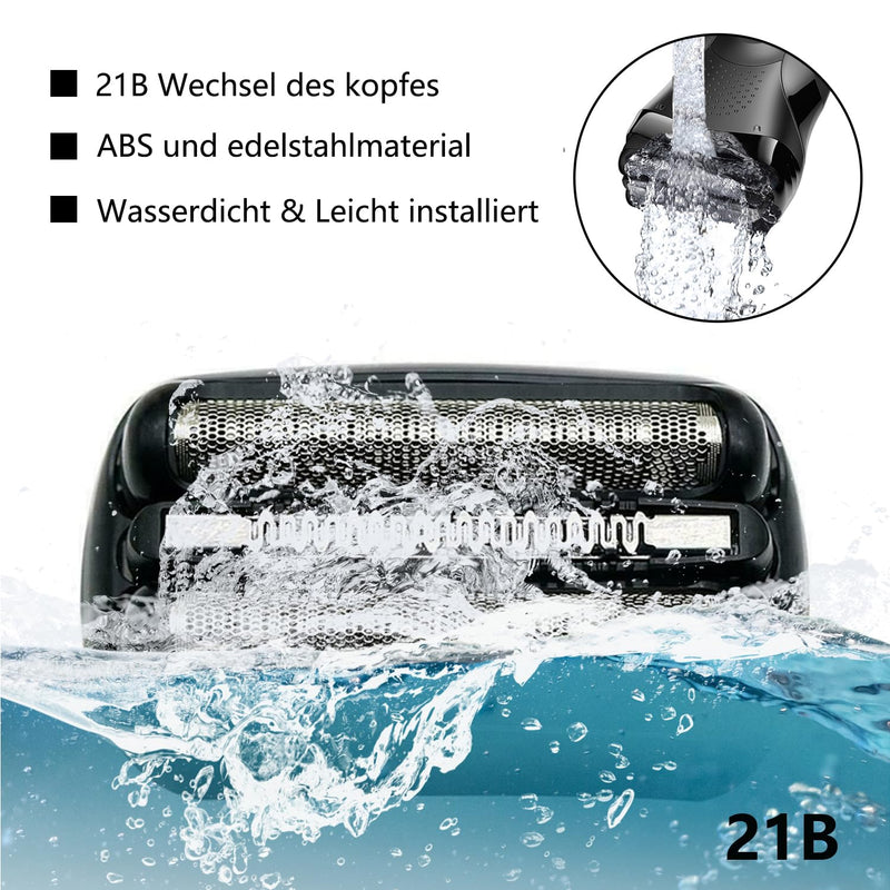 [Australia] - 21B Shaver Head Compatible with Braun Series 3 Series 3, Compatible with Braun Series 3 3070cc, 3050cc, 350, 350cc, Electric Shaver for 