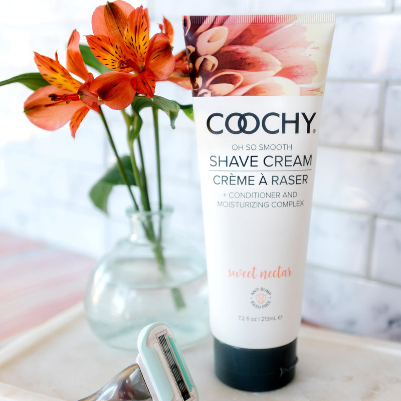 [Australia] - Coochy Shave Cream - Moisturizing Shave Lotion - Gentle Intimate Shaving Cream - For Bikini Area, Underarms, Legs & More - Rash-Free, Hydrating Formula - Sweet Nectar, 7.2 oz 7.2 Fl Oz (Pack of 1) 