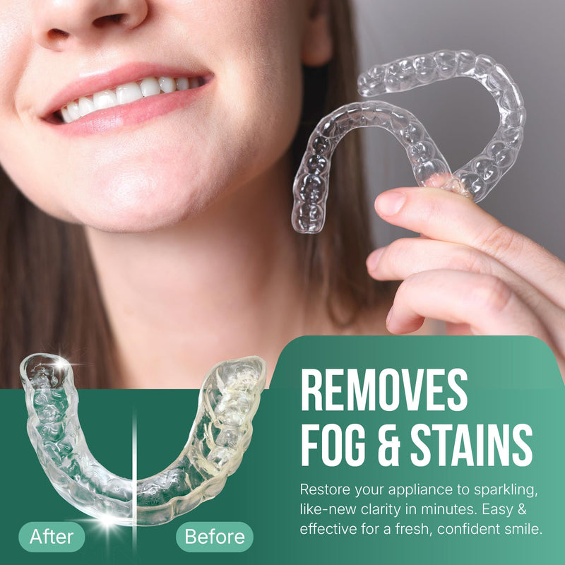 [Australia] - Retainer Cleaner Tablets, Invisalign Cleaner, Retainer Cleanser and Defogger, Denture Cleaning Tablets, Deep Clean Invisalign, Retainers, Dentures, Aligners, Night Guard, 5 Month Supply Pack of 1 