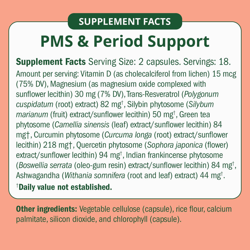 [Australia] - PMS & Period Relief - Menstrual Cramp Relief: No More Period Cramps, Mood Swings, or Bloating. PMS Supplement for Happy Hormones and Period Relief. (40 Count) 40 Count (Pack of 1) 