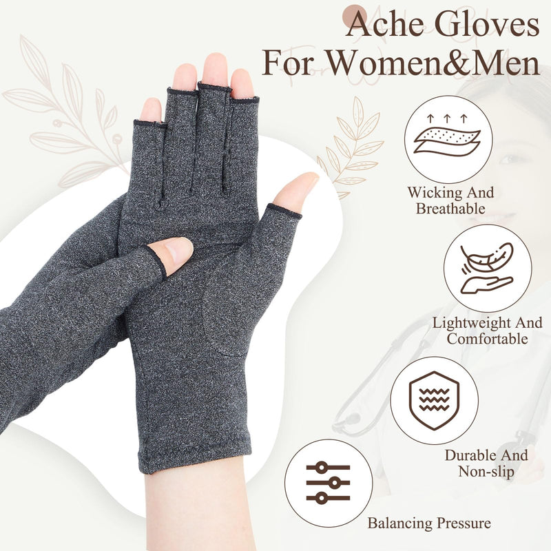 12 Pairs Arthritis Compression Gloves Relieve Carpal Tunnel Pain Arthritis Pain Relief Gloves for Women Men Rheumatoid Tendonitis Osteoarthritis Swelling