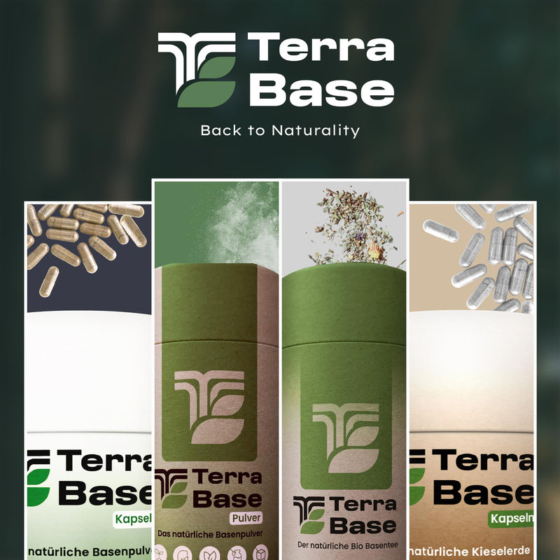 [Australia] - TERRABASE® silica capsules natural & plastic-free | Bulk pack of 120 capsules | sustainable, laboratory tested & from DE | Silicon for hair, nails, skin & connective tissue | vegan, gluten and lactose free 