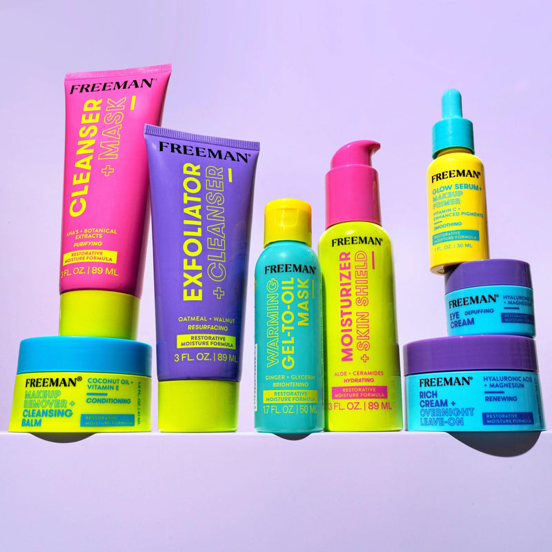 Freeman Glow Booster Serum + Makeup Primer, Vitamin C, 1.0 Fl Oz | Brighter skin with a vitamin c serum, illuminating primer and dermatologist tested
