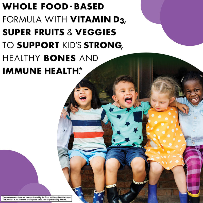 Bluebonnet Nutrition Rainforest Animalz Vitamin D3 400 IU Chewable Tablet, Soy, Dairy & Gluten-Free, Non-GMO, Kosher Certified, Vegetarian Friendly, Natural Mixed Berry Flavor, 90 Count | Non-GMO, Vegetarian, Kosher Certified, Gluten-Free
