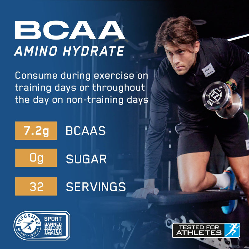 Applied Nutrition BCAA Powder - Branched Chain Amino Acids BCAAs Supplement, Amino Hydrate Intra Workout & Recovery Energy Drink (450g - 32 Servings) (Orange & Mango) Orange & Mango 450g (Pack of 1)
