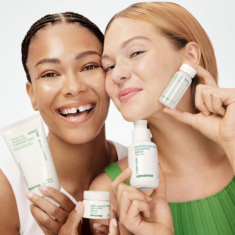 [Australia] - innisfree Hydration Heroes with Green Tea, Routine Kit with Korean Skincare Serum, Cleanser, Toner, and Cream (Packaging May Vary) 