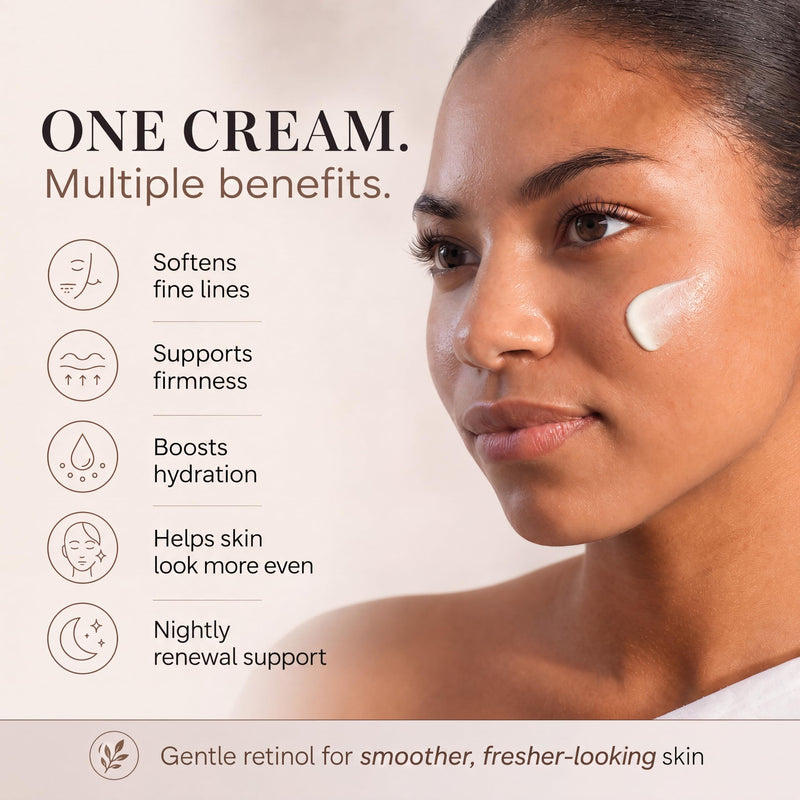 Kleem Retinol Moisturizer - Anti-Aging Firming Night Cream for Face 1.7 oz | Visibly reduces fine lines & wrinkles overnight for firmer, smoother skin. Cruelty Free & Made in the USA 1.7 Fl Oz (Pack of 1)