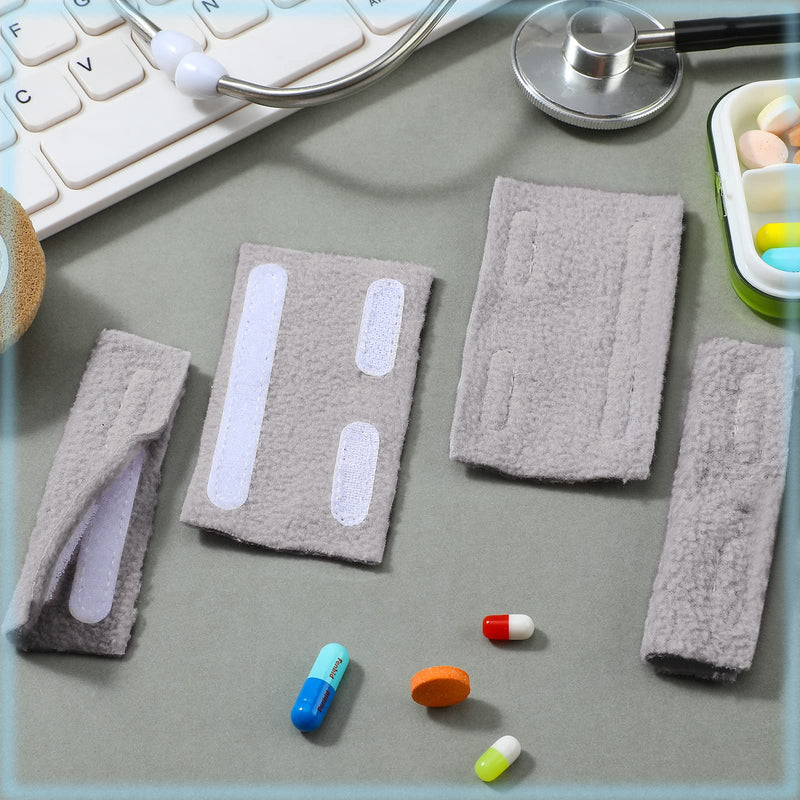 [Australia] - Boao 20 Pieces Nasal Cannula Ear Cushions Soft Oxygen Ear Pads Oxygen Tubing Cushion Comfort Cannula Wrap Cover Supplies Accessories(Gray) Gray 