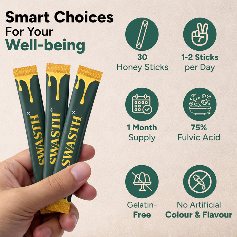 Shilajit Honey Sticks 30 Pack - Pure Himalayan Shilajit Resin with Saffron & Natural Honey | 75% Fulvic Acid, 85+ Trace Minerals | Individually Wrapped | Energy & Vitality for Men & Women Shilajit Honey Sticks