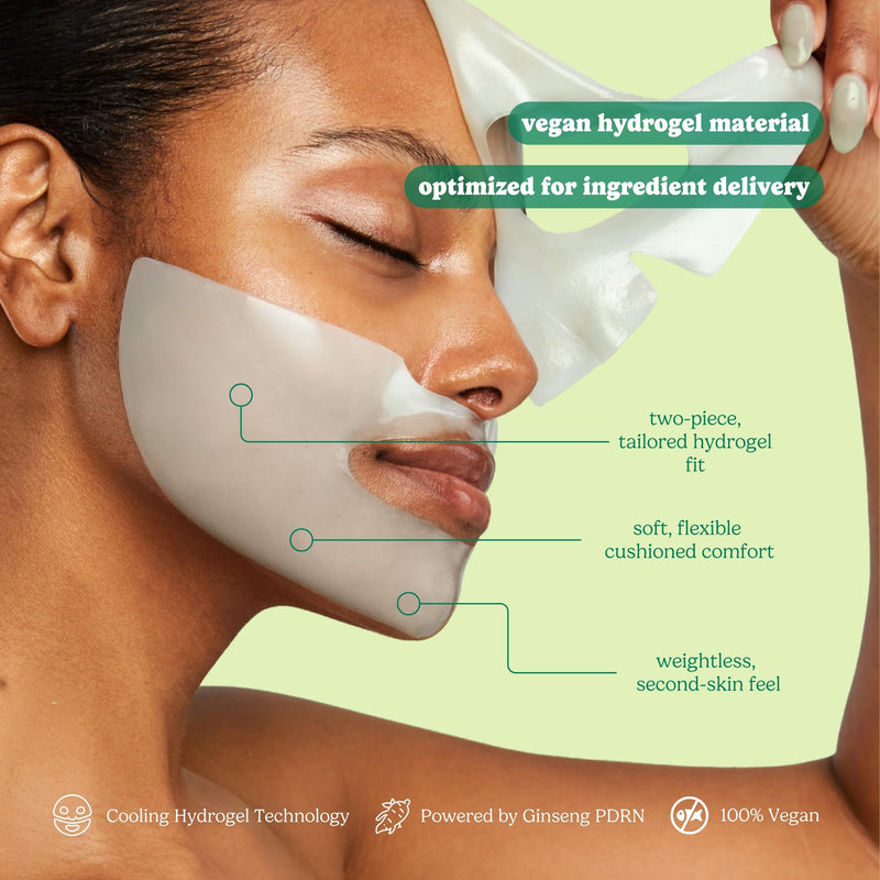 ESW Beauty PDRN Face Mask, Dose of Moisture, Korean Skin Care, 1 Pack | Hydrogel Sheet Face Mask, Vitamin PDRN Mask with B Vitamins, Cactus Water & Vitamin E for Hydrating & Moisturizing Dry Skin
