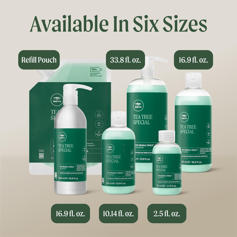 Tea Tree Special Shampoo, Deep Cleans, Refreshes Scalp, For All Hair Types, Especially Oily Hair 10.14 Fl Oz (Pack of 1)