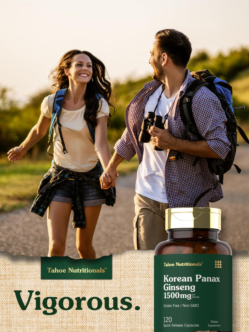 [Australia] - Carlyle Korean Panax Ginseng | 1500mg | 120 Capsules | Non-GMO and Gluten Free Supplement | Tahoe Nutritionals 