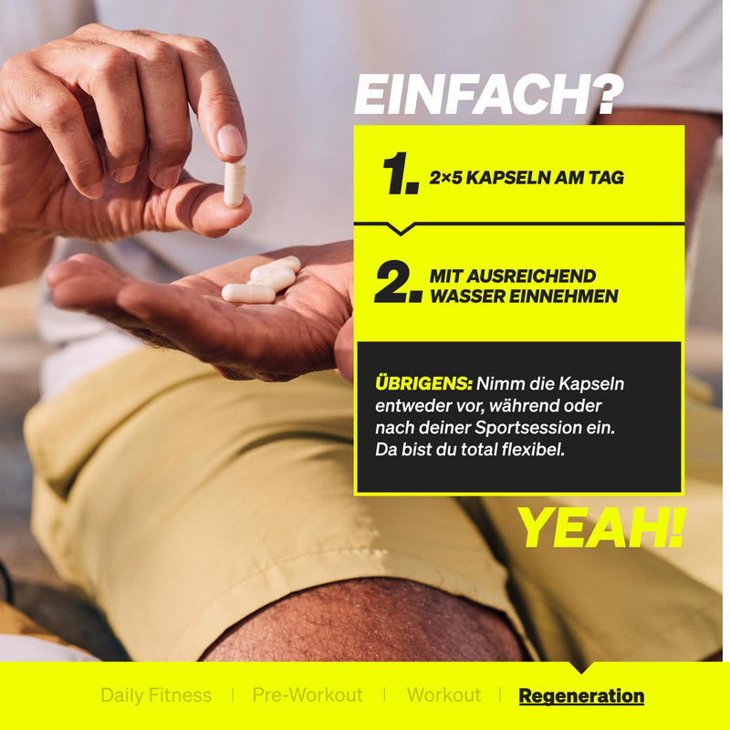 [Australia] - High-dose EAA capsules - 300 capsules - 8 essential amino acids - vegan, without unnecessary additives - produced in Germany & laboratory tested 