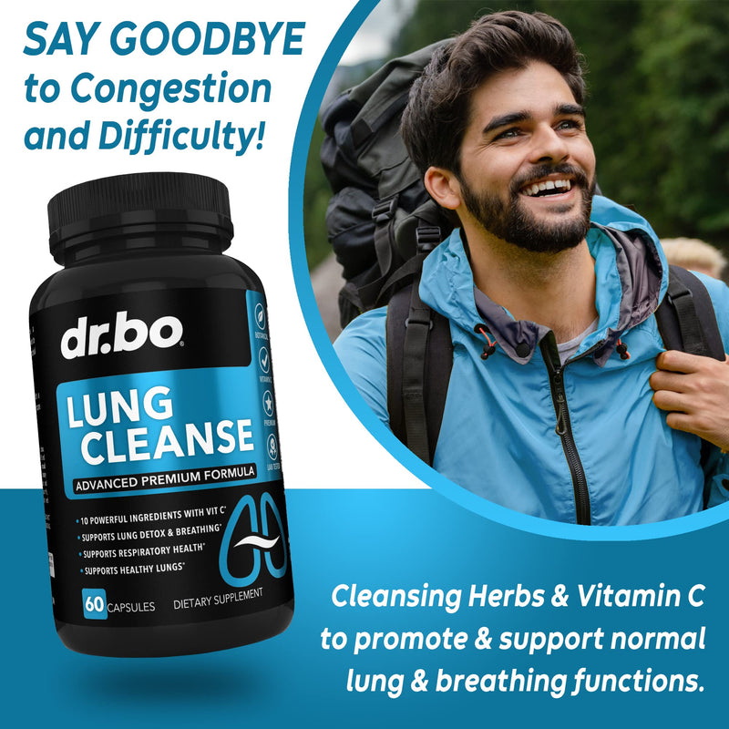 DR. BO Kidney Cleanse & Lung Support Pills - Premium Herbal Formulas to Support Kidney & Lung Health