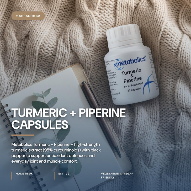 Turmeric Piperine Pot of 90 Capsules