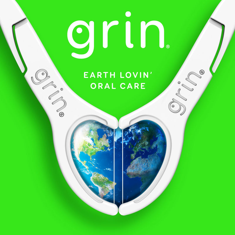 [Australia] - GRIN Clean Flosspyx, Floss Picks, 150 Count, Dental Flossers, Minty Flavor, Recycled Plastic, Super Strong Fine Floss, Tight Teeth, Premium Longer Floss Head, Includes Safe Fold-Back Tooth Pick 150 Count (Pack of 1) 
