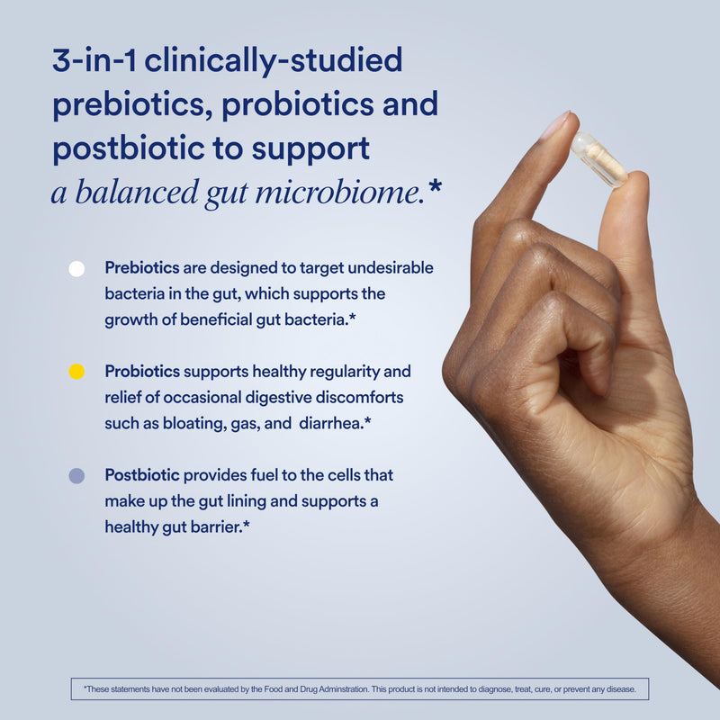 [Australia] - Ritual Synbiotic+ Probiotic, Prebiotic, Postbiotic, 3-in-1 Formula for Gut and Digestive Health, Regularity, Bloat, Immune Support, Vegan Delayed-Released Capsule, Probiotics for Women and Men, 30 Day 