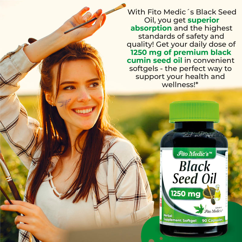 [Australia] - Lab | Black Seed Oil | 1250 mg | Black Seed Oil Capsules | Pure | Black Seed Oil Pills | 90 softgels of | Organic Black Seed Oil | Ultra high Absorption | Black Seed Oil Organic Cold Pressed. 