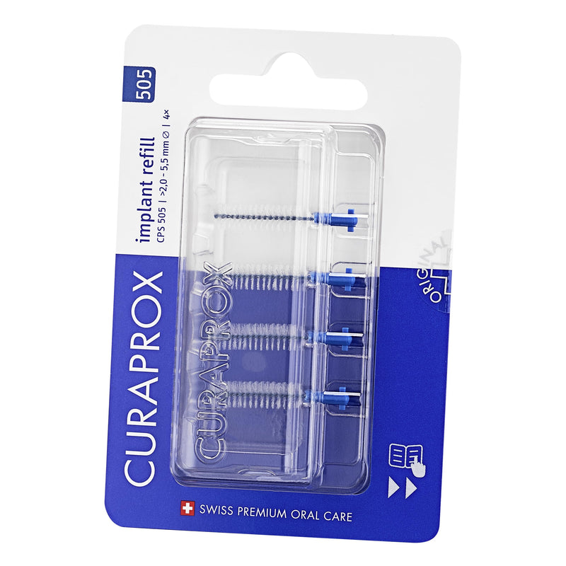 [Australia] - Curaprox CPS 505 Implant Refill 4x, blue 
