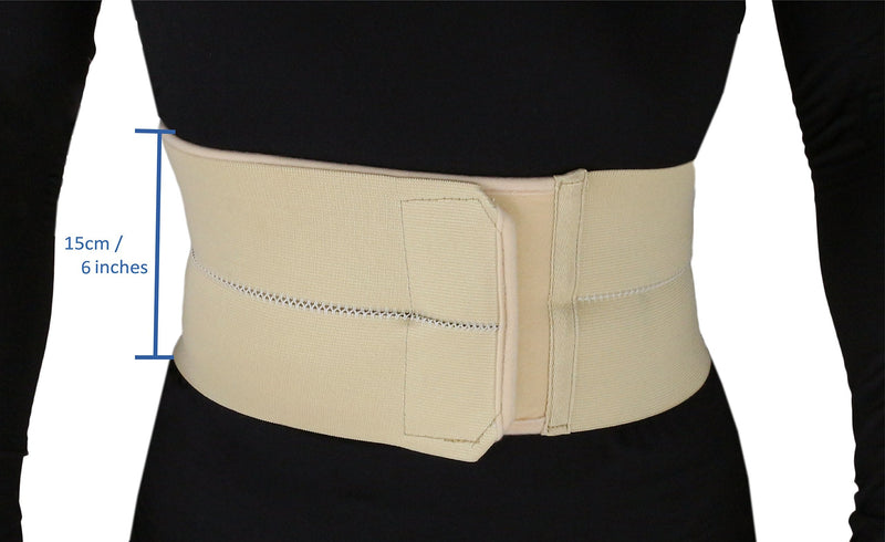 ObboMed® MB-2200M 2-Panel Elastic Postpartum Girdle/Postoperative Abdominal Binder Belt, Injuries support, Post pregnancy, Post-Surgical, Hernia, Belly Wrap Brace–Trimming Waist(M: 34 – 39 inches) M: 34 – 39 inches