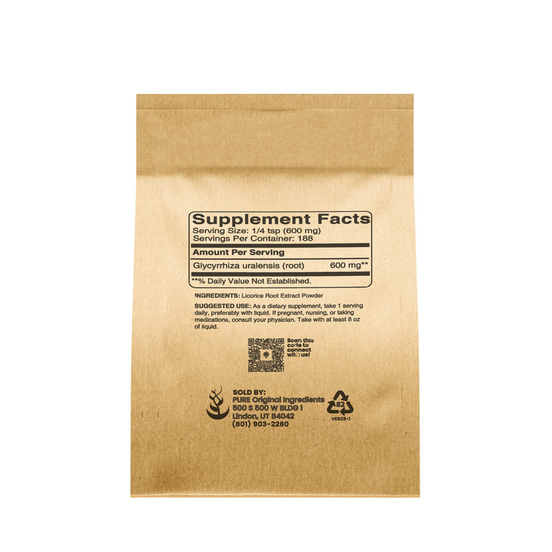 [Australia] - Pure Original Ingredients Licorice Extract (4oz) Non-GMO, Mulethi Powder 4 Ounce (Pack of 1) 