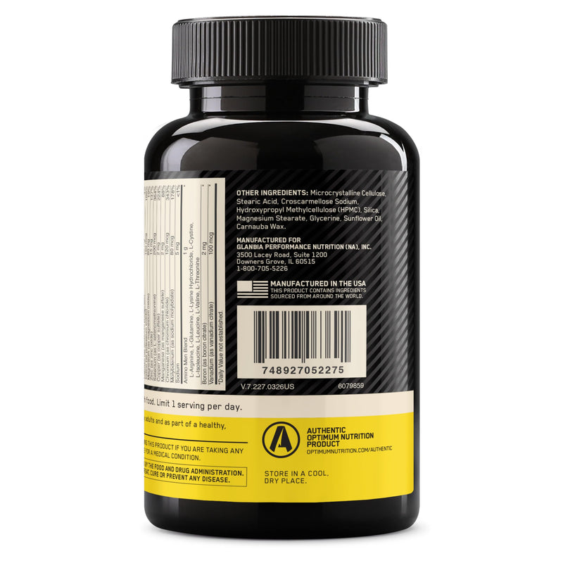 Optimum Nutrition Opti-Men, Vitamin C, Zinc and Vitamin D, E, B12 for Immune Support Mens Daily Multivitamin Supplement, 150 Count (Packaging May Vary) 150 Count (Pack of 1)